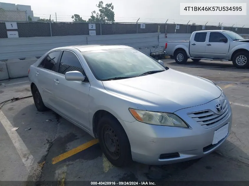 4T1BK46K57U534595 2007 Toyota Camry Le/Xle/Se