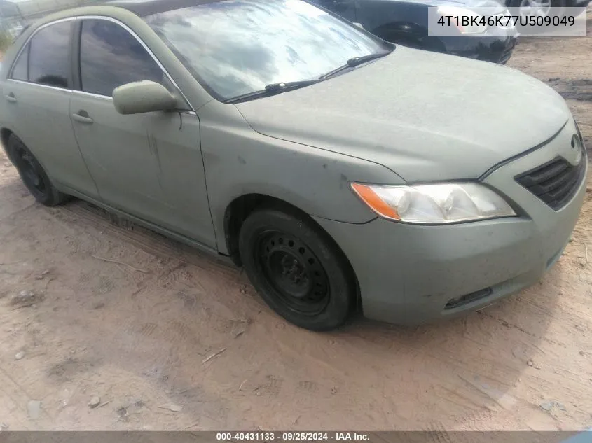 4T1BK46K77U509049 2007 Toyota Camry Le V6