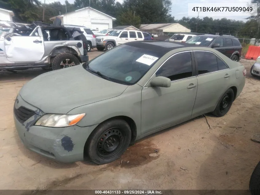 4T1BK46K77U509049 2007 Toyota Camry Le V6