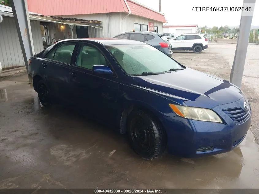 2007 Toyota Camry Le VIN: 4T1BE46K37U062646 Lot: 40432030