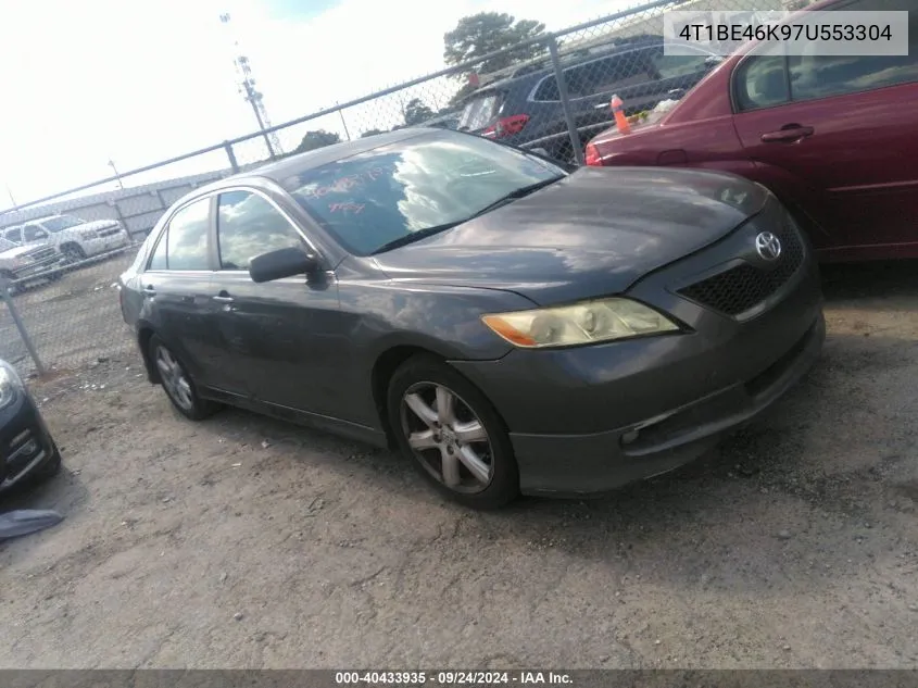 4T1BE46K97U553304 2007 Toyota Camry Se