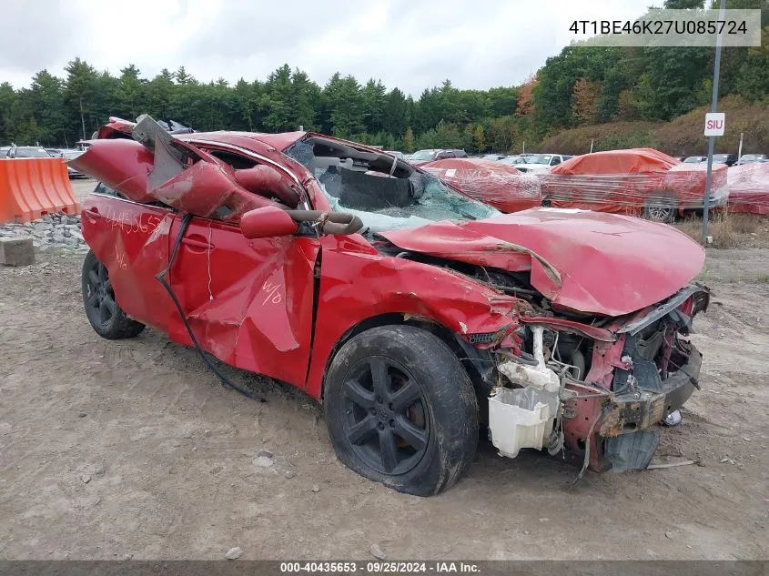 4T1BE46K27U085724 2007 Toyota Camry Se