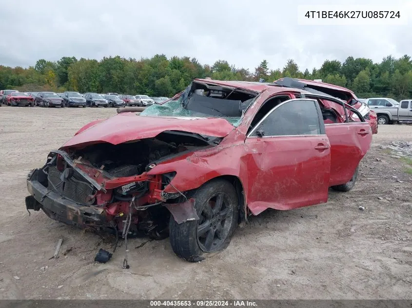 4T1BE46K27U085724 2007 Toyota Camry Se