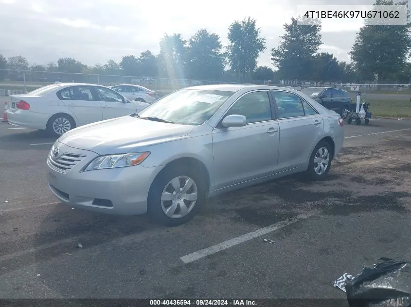 4T1BE46K97U671062 2007 Toyota Camry Le