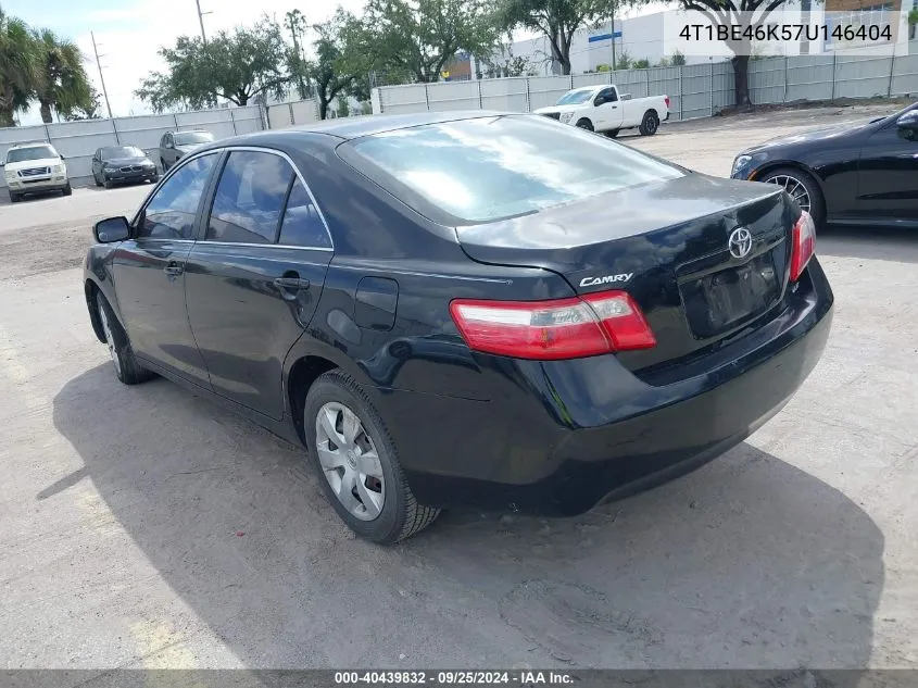 4T1BE46K57U146404 2007 Toyota Camry Le