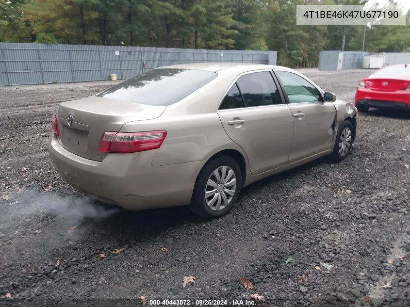 2007 Toyota Camry Le VIN: 4T1BE46K47U677190 Lot: 40443072