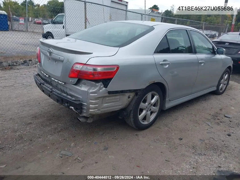 2007 Toyota Camry Se VIN: 4T1BE46K27U055686 Lot: 40444012