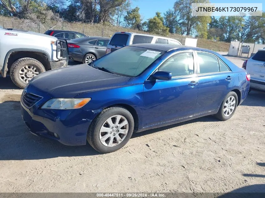 2007 Toyota Camry Ce/Le/Xle/Se VIN: JTNBE46K173079967 Lot: 40447511