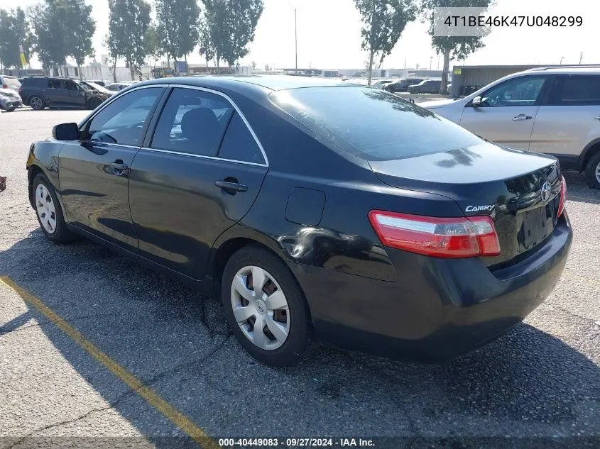 2007 Toyota Camry Le VIN: 4T1BE46K47U048299 Lot: 40449083