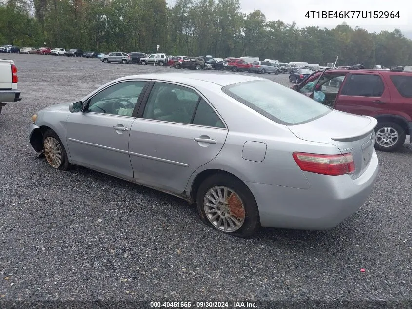 4T1BE46K77U152964 2007 Toyota Camry Ce