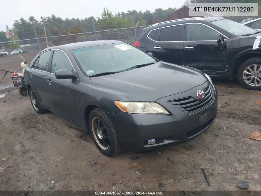 4T1BE46K77U112285 2007 Toyota Camry Le