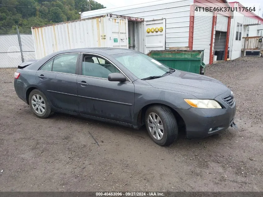 4T1BE46K37U117564 2007 Toyota Camry Xle