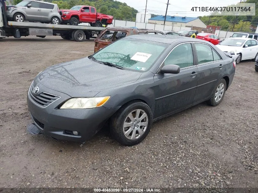 2007 Toyota Camry Xle VIN: 4T1BE46K37U117564 Lot: 40453096