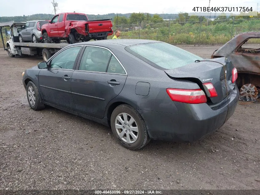 2007 Toyota Camry Xle VIN: 4T1BE46K37U117564 Lot: 40453096