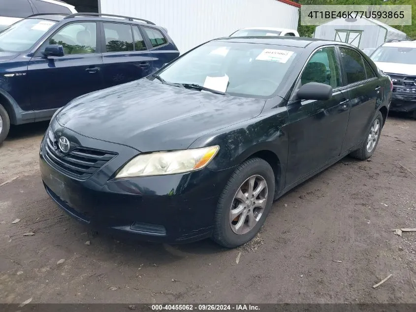 4T1BE46K77U593865 2007 Toyota Camry Le