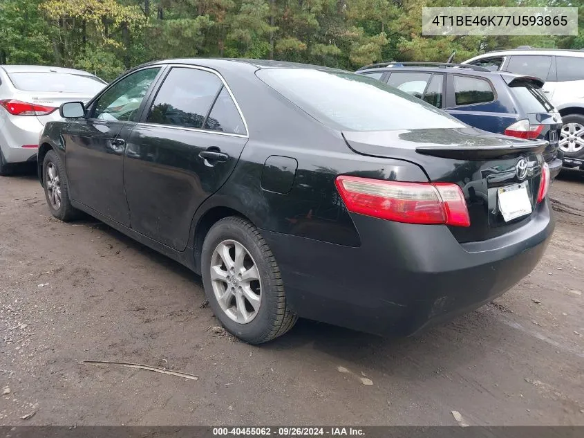 2007 Toyota Camry Le VIN: 4T1BE46K77U593865 Lot: 40455062