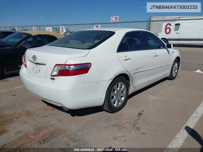 JTNBB46K473003233 2007 Toyota Camry Hybrid