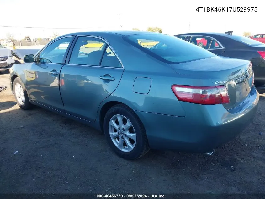 4T1BK46K17U529975 2007 Toyota Camry Le V6