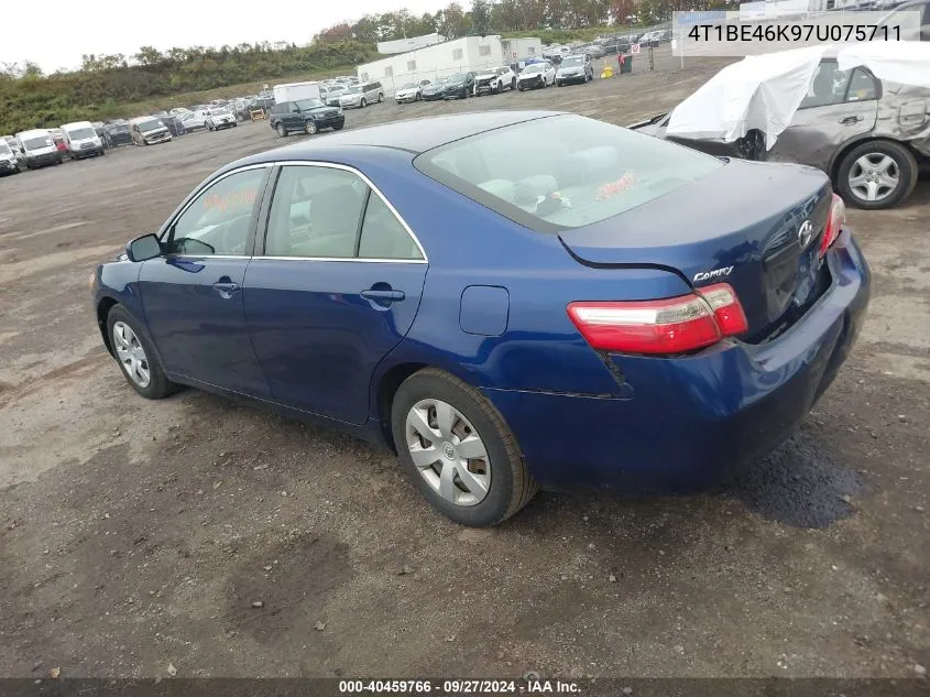 4T1BE46K97U075711 2007 Toyota Camry Le