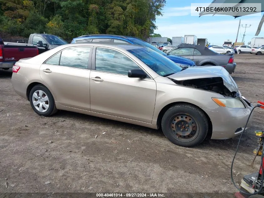 2007 Toyota Camry Le VIN: 4T1BE46K07U613292 Lot: 40461014