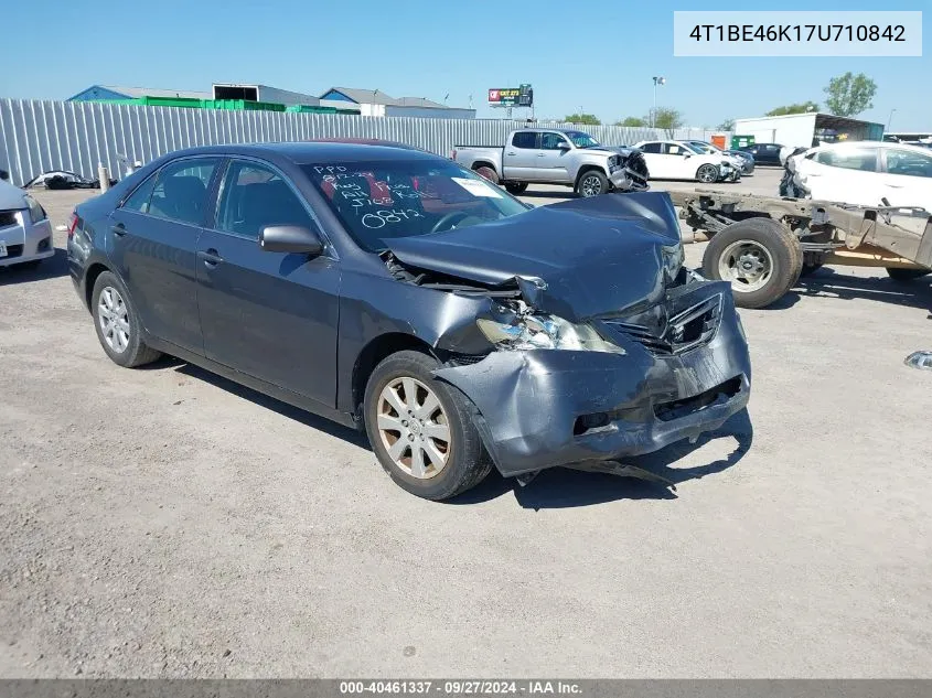 4T1BE46K17U710842 2007 Toyota Camry Xle