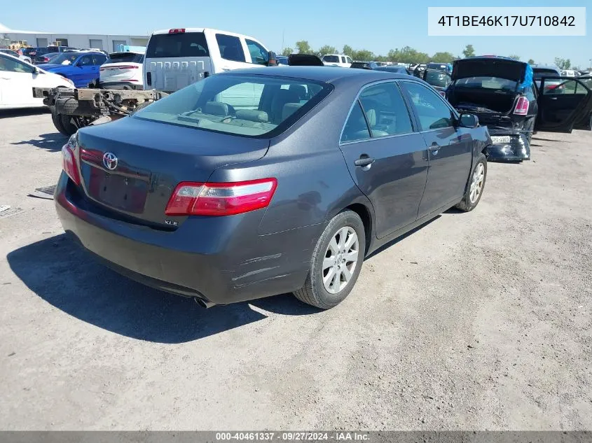 4T1BE46K17U710842 2007 Toyota Camry Xle