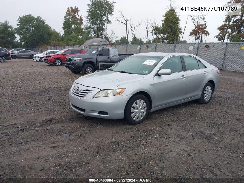 2007 Toyota Camry Le VIN: 4T1BE46K77U107989 Lot: 40463884