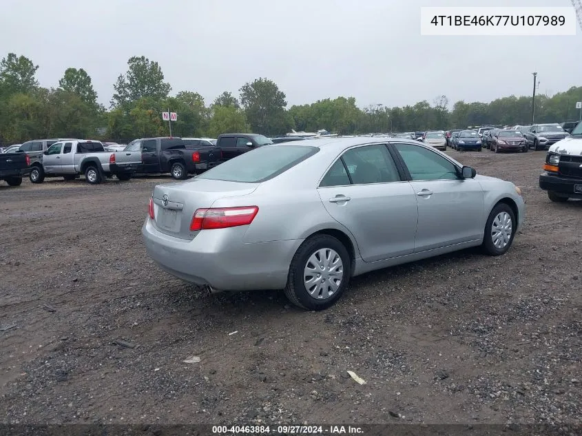 2007 Toyota Camry Le VIN: 4T1BE46K77U107989 Lot: 40463884