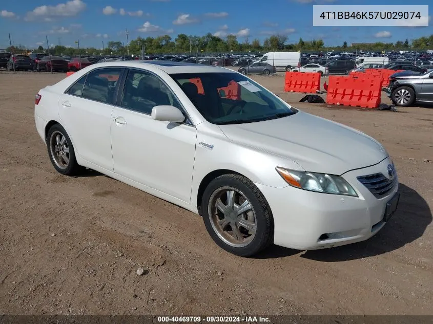 4T1BB46K57U029074 2007 Toyota Camry Hybrid