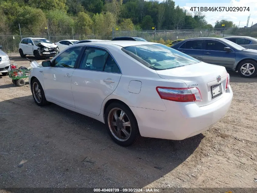 2007 Toyota Camry Hybrid VIN: 4T1BB46K57U029074 Lot: 40469709