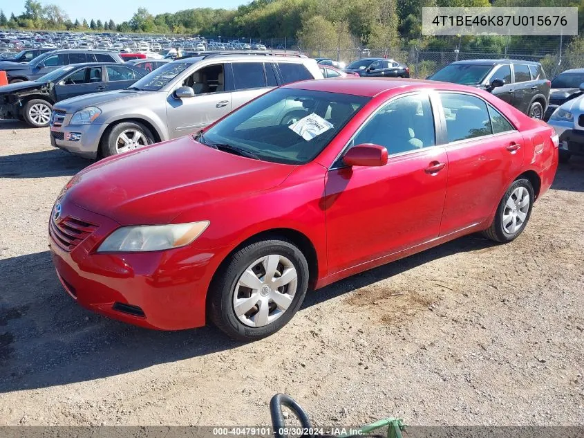 4T1BE46K87U015676 2007 Toyota Camry Le