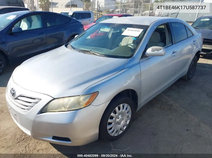 2007 Toyota Camry Ce VIN: 4T1BE46K17U587737 Lot: 40482099