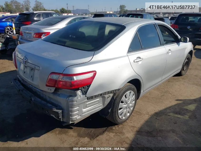 2007 Toyota Camry Ce VIN: 4T1BE46K17U587737 Lot: 40482099