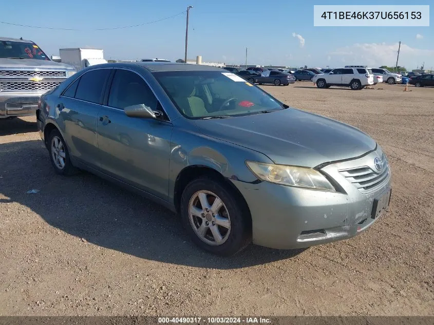 2007 Toyota Camry Le VIN: 4T1BE46K37U656153 Lot: 40490317