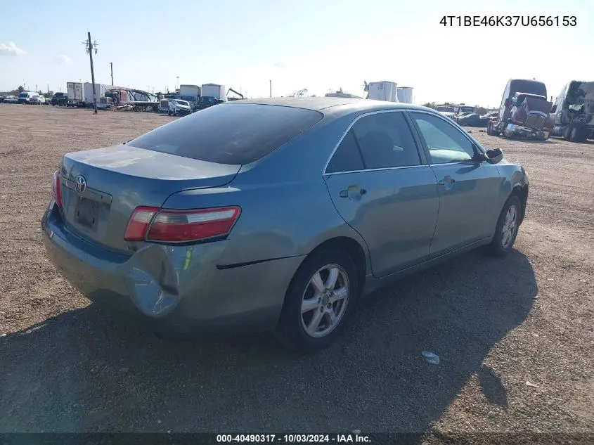 2007 Toyota Camry Le VIN: 4T1BE46K37U656153 Lot: 40490317