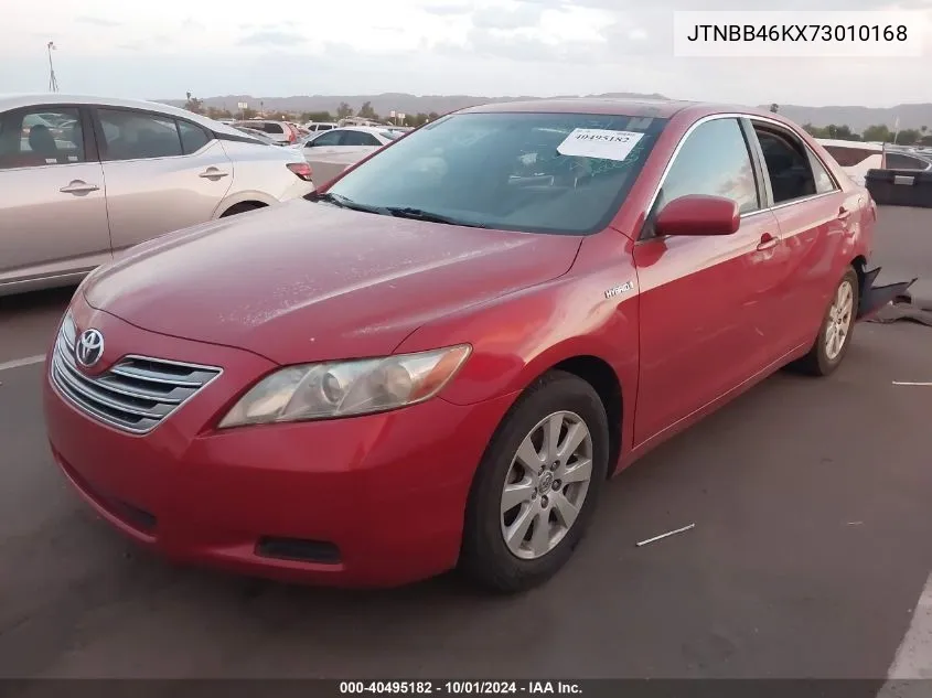 2007 Toyota Camry Hybrid VIN: JTNBB46KX73010168 Lot: 40495182