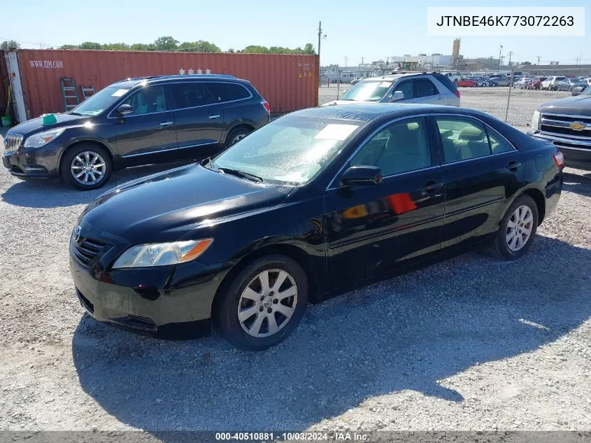 2007 Toyota Camry Le VIN: JTNBE46K773072263 Lot: 40510881