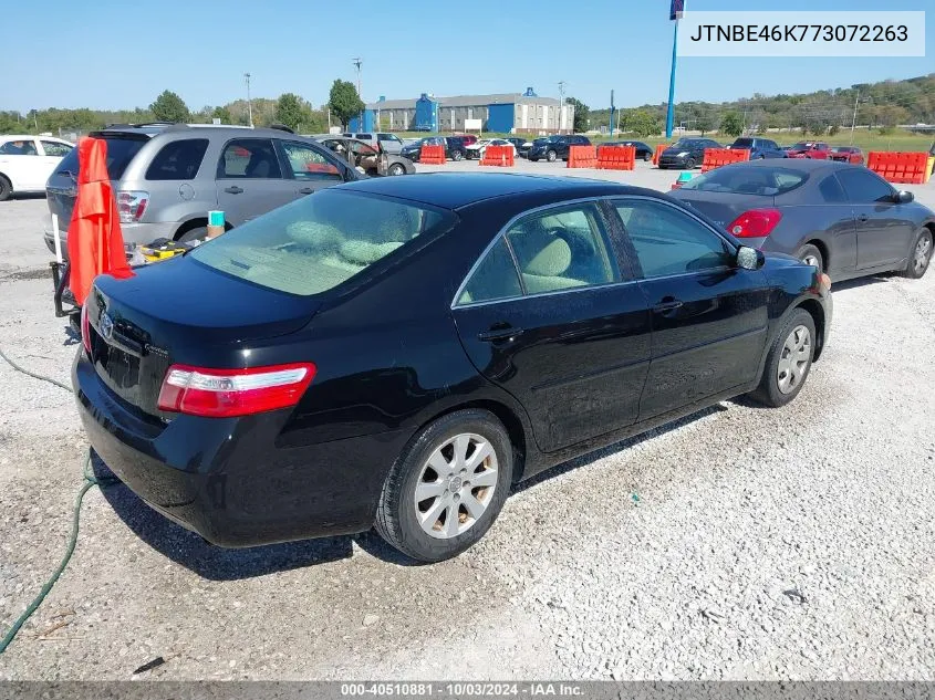 2007 Toyota Camry Le VIN: JTNBE46K773072263 Lot: 40510881