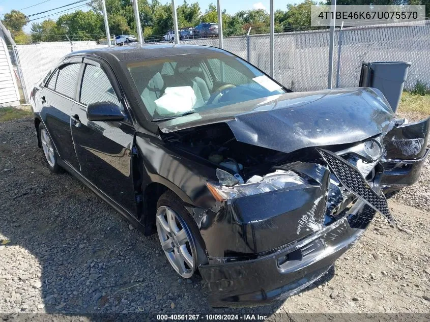 2007 Toyota Camry Ce/Le/Se/Xle VIN: 4T1BE46K67U075570 Lot: 40561267