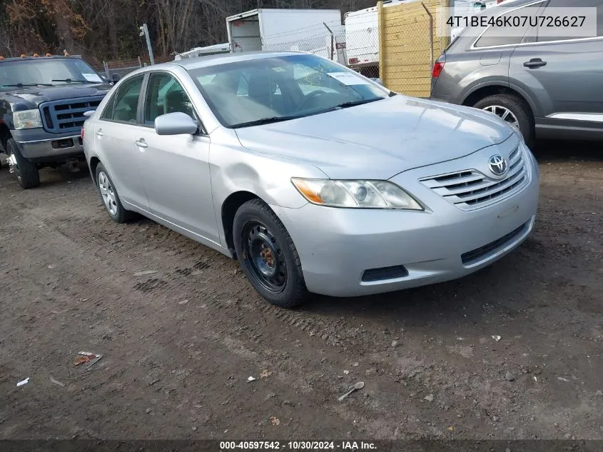 2007 Toyota Camry Ce VIN: 4T1BE46K07U726627 Lot: 40597542