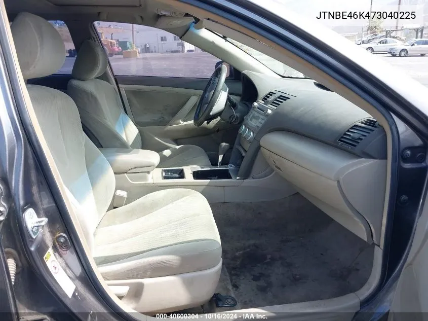 JTNBE46K473040225 2007 Toyota Camry Le