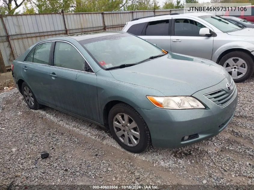 2007 Toyota Camry Xle VIN: JTNBE46K973117106 Lot: 40603504