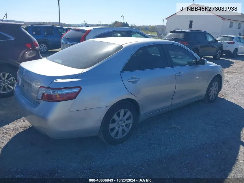 JTNBB46K273039938 2007 Toyota Camry Hybrid