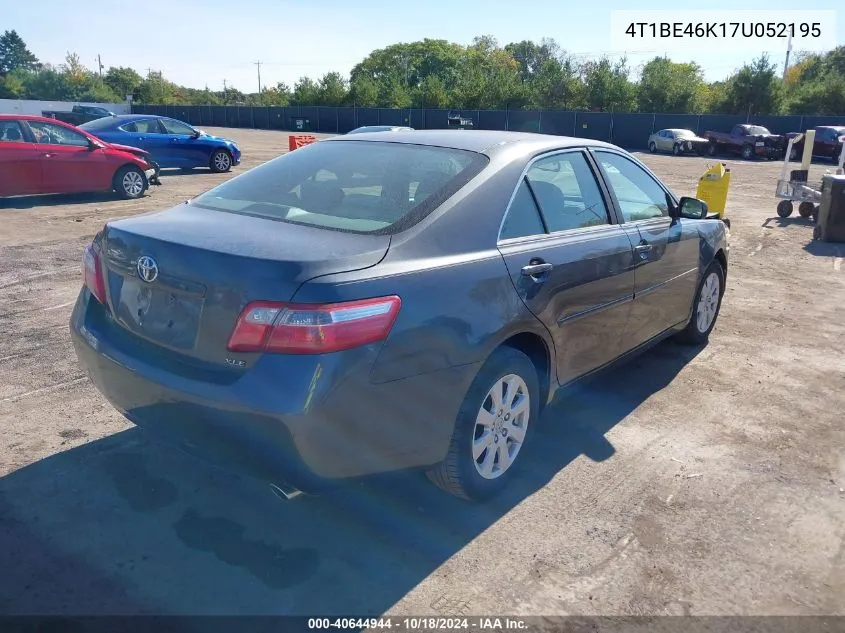 2007 Toyota Camry Xle VIN: 4T1BE46K17U052195 Lot: 40644944