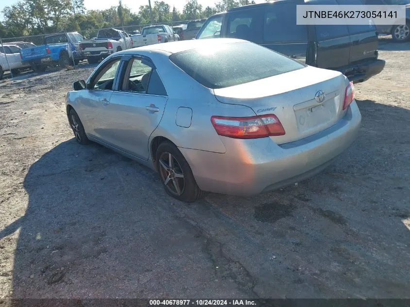 2007 Toyota Camry Le VIN: JTNBE46K273054141 Lot: 40678977