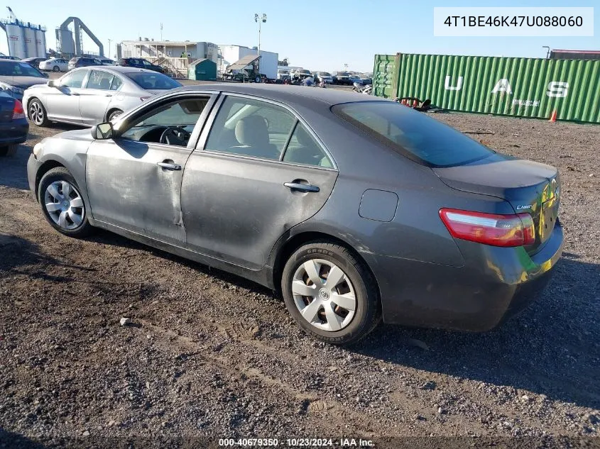 2007 Toyota Camry Le VIN: 4T1BE46K47U088060 Lot: 40679350