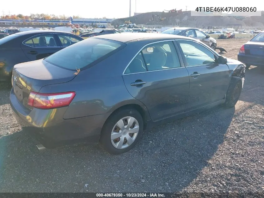 2007 Toyota Camry Le VIN: 4T1BE46K47U088060 Lot: 40679350