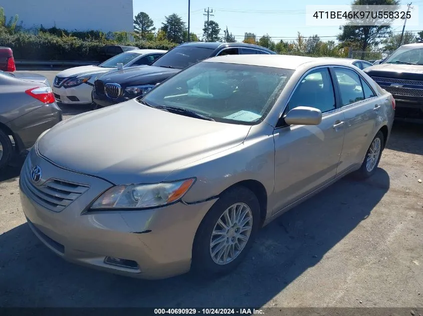 2007 Toyota Camry Le VIN: 4T1BE46K97U558325 Lot: 40690929