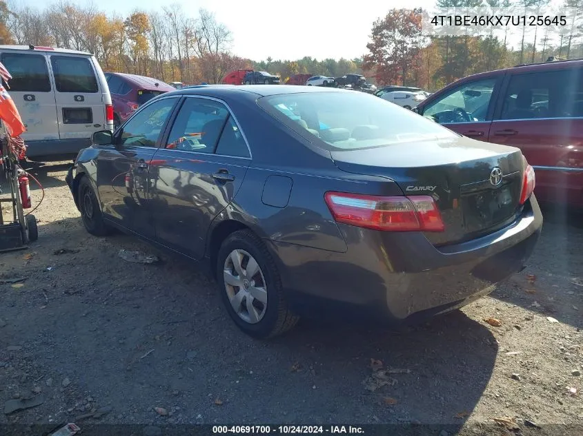 2007 Toyota Camry Le VIN: 4T1BE46KX7U125645 Lot: 40691700