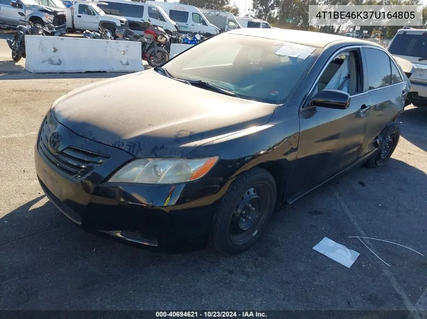 2007 Toyota Camry Le VIN: 4T1BE46K37U164805 Lot: 40694621